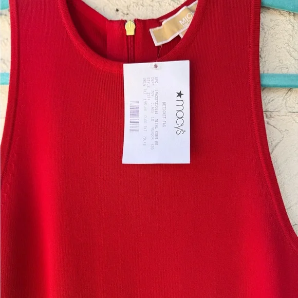 Michael Kors Red Sleeveless Dress - Picture 2 of 6